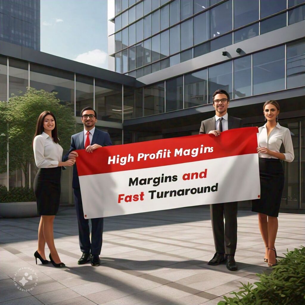 High Profit Margins and Fast Turnaround